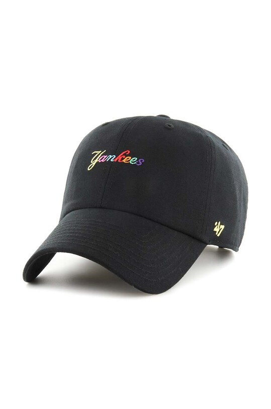 Кепка из смесовой шерсти 47 brand MLB New York Yankees аппликация чёрный B.MCSCR17GWS.BKA