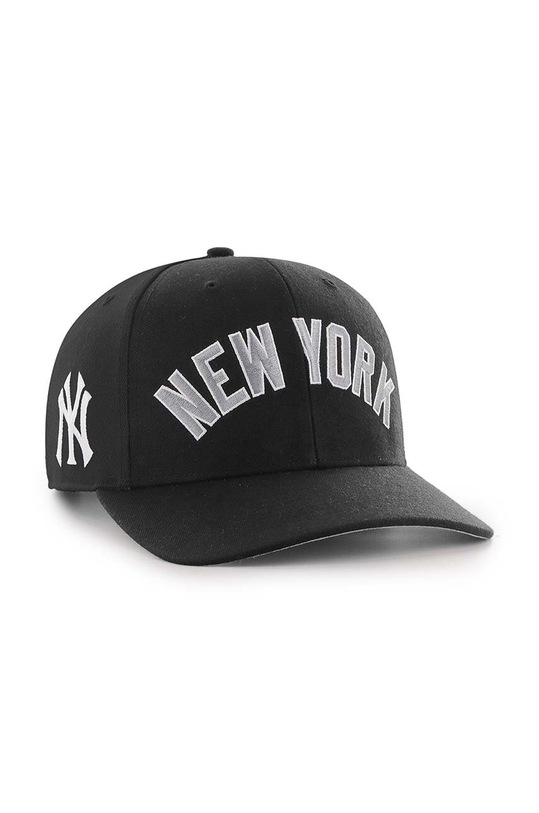 Καπάκι με μείγμα μαλλί 47 brand MLB New York Yankees B.REPSP17WBP.BKB μαύρο AA00