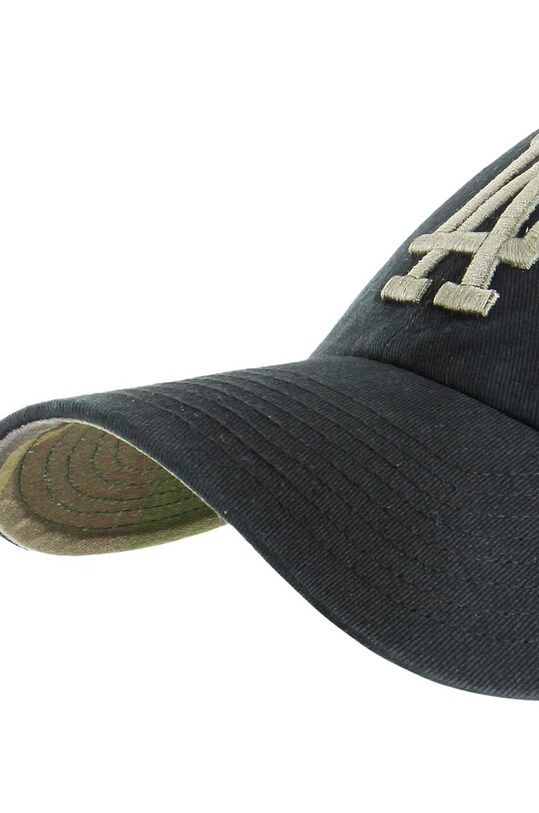 Pamučna kapa sa šiltom 47 brand MLB Los Angeles Dodgers B.BPCAM12GWS.BK crna AA00