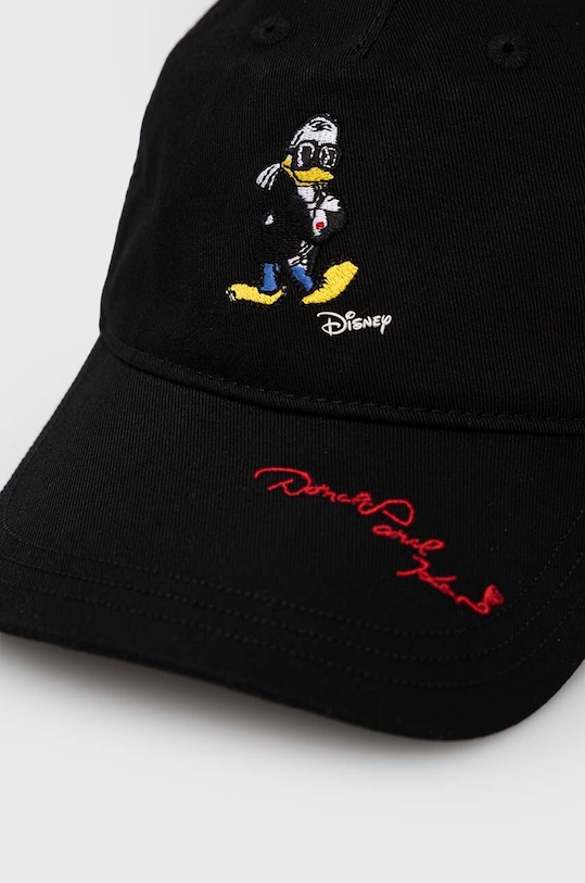 Βαμβακερό καπέλο του μπέιζμπολ Karl Lagerfeld x Disney 231W3420 μαύρο AA00