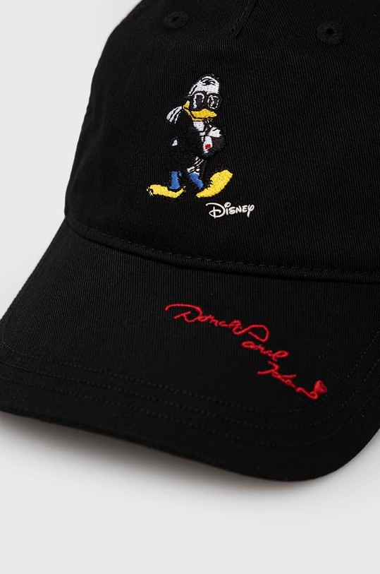Βαμβακερό καπέλο του μπέιζμπολ Karl Lagerfeld x Disney 231W3420 μαύρο AA00