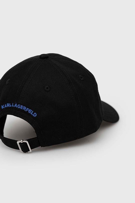 Αξεσουάρ Βαμβακερό καπέλο του μπέιζμπολ Karl Lagerfeld x Disney 231W3420 μαύρο