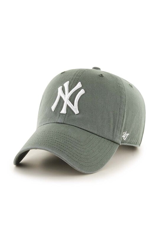 47brand șapcă de baseball din bumbac MLB New York Yankees bumbac verde B.RGW17GWS.MSA