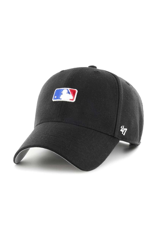 47 brand czapka z daszkiem bawełniana MLB Batter Man aplikacja czarny MLB.BRMPS01WBP.BK
