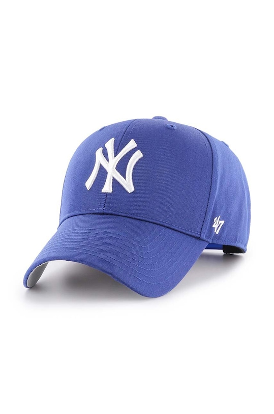 47 brand czapka z daszkiem bawełniana MLB New York Yankees aplikacja niebieski B.RAC17CTP.RY