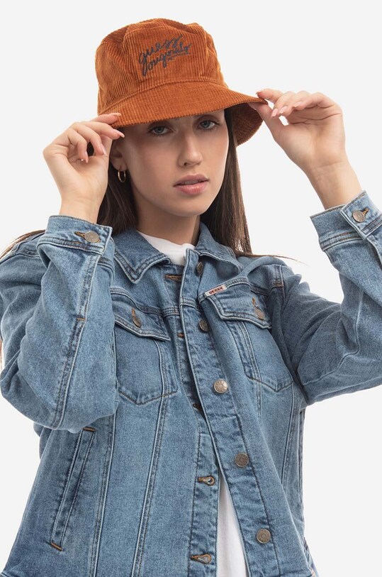 Бавовняний капелюх Guess Originals помаранчевий M2BZ16.WEUX0