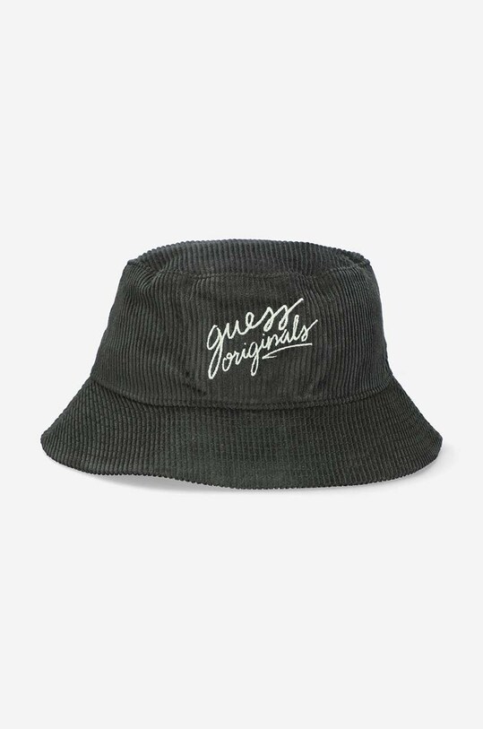 Шляпа из хлопка Guess Originals аппликация зелёный M2BZ16.WEUX0