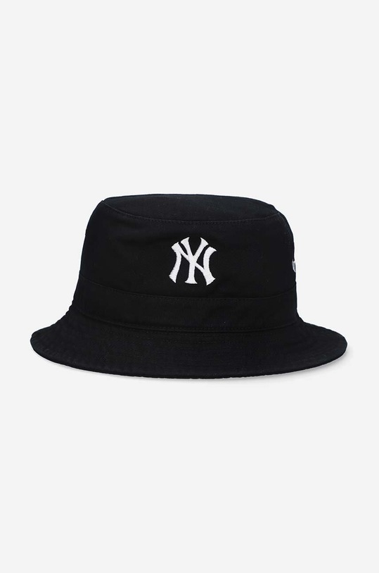 Βαμβακερό καπέλο 47 brand New York Yankees απλικέ μαύρο B.BKT17GWF