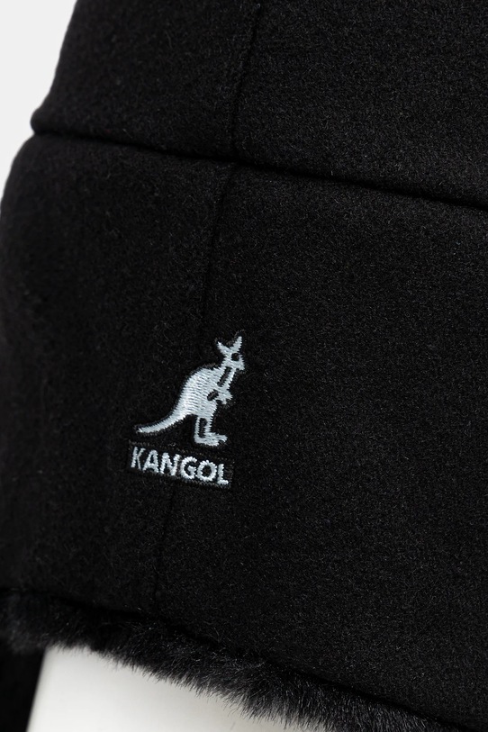 Doplňky Čepice z vlněné směsi Kangol Wool Ushanka K0102FA.BLACK černá