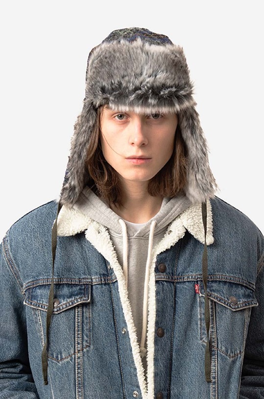 Kangol wool beanie Wool Ushanka green K0102FA.DK.FLANNEL