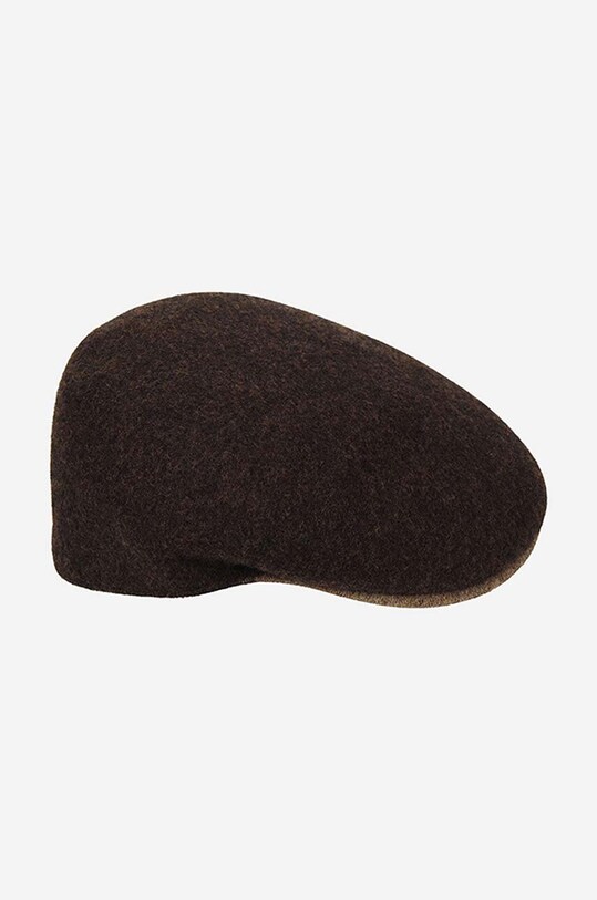 Doplňky Vlněná čepice Kangol Wool 504-S K3248HT ESPRESSO/CAMEL K3248HT.ESPRESSO/CAMEL hnědá