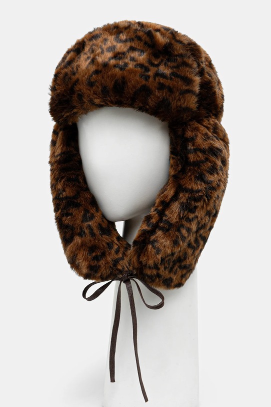 Kangol czapka Leopard Trapper pozostałe brązowy K4266ST.LEOPARD
