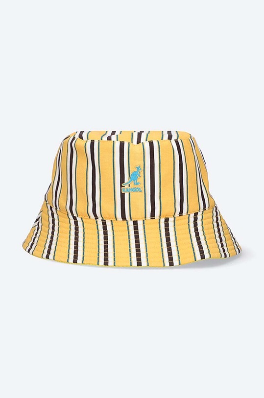Kangol cotton hat Double Pattern Bucket cotton yellow K5275.SUNSET