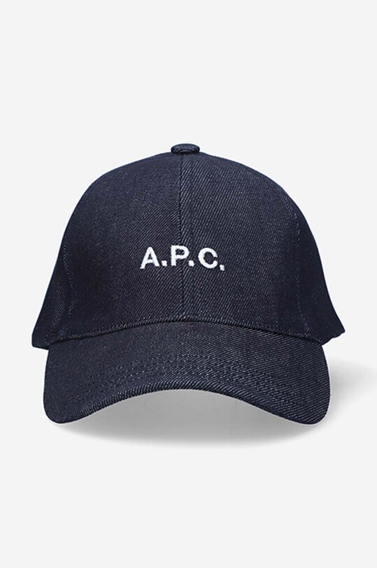 A.P.C. șapcă Casquette Charlie bleumarin COCSX.M24069