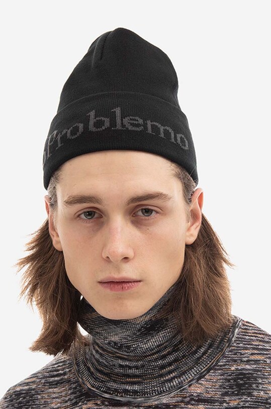 Akcesoria Aries czapka No Problemo Beanie AR90003 czarny
