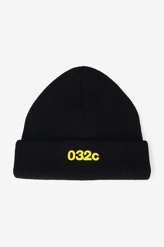 032C wool beanie Selfie Beanie wool black FW22.A.0050