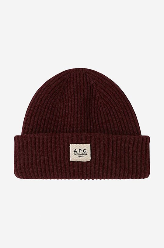 A.P.C. czapka wełniana Bonnet James