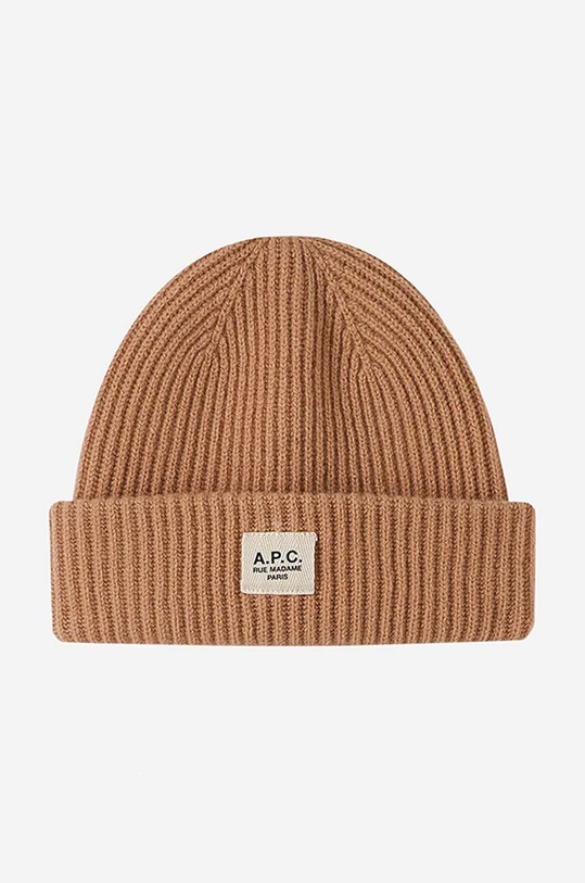 A.P.C. wool beanie Bonnet James wool brown WVBBR.M25071