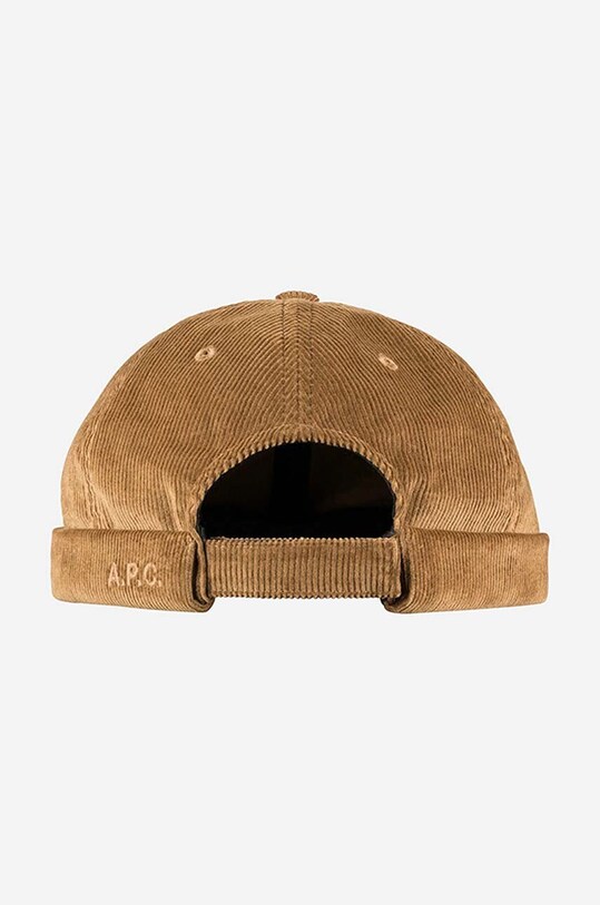 Akcesoria A.P.C. czapka bawełniana Docker Raph Coesy COESY.M24097 brązowy