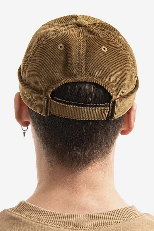 Хлопковая шапка A.P.C. Docker Raph Coesy COESY.M24097 коричневый