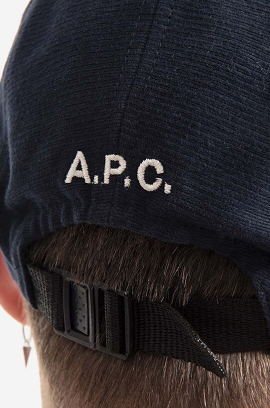 A.P.C. cotton baseball cap Casquette Tony COETB.M24098 navy