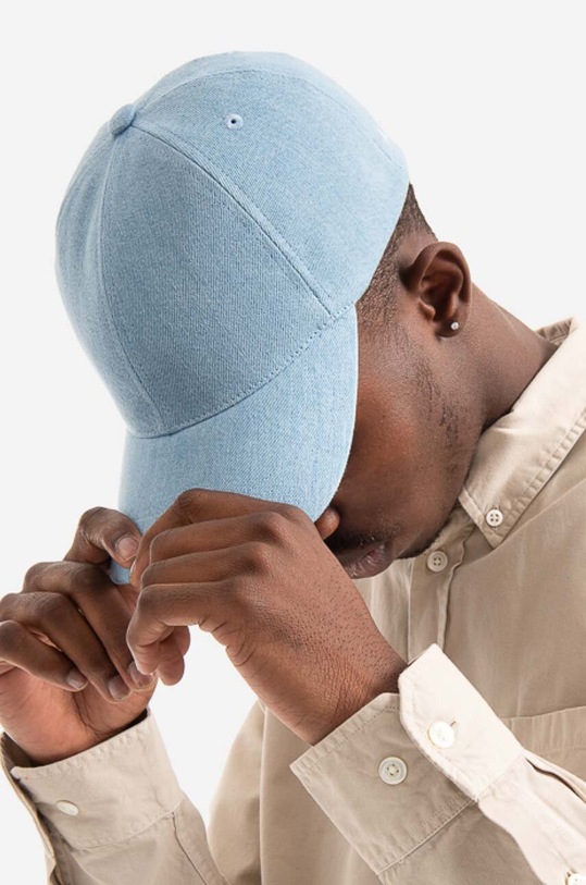 A.P.C. cotton baseball cap Casquette Charlie COEVF.M24069 blue AA00