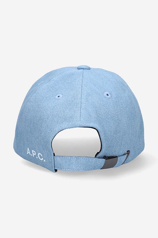Accessories A.P.C. cotton baseball cap Casquette Charlie COEVF.M24069 blue