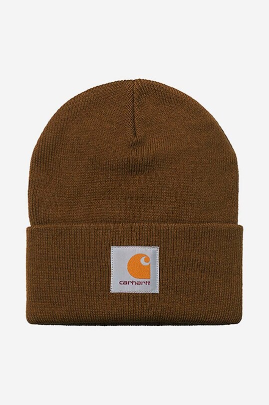 Carhartt WIP beanie Short Watch Hat applique yellow I017326
