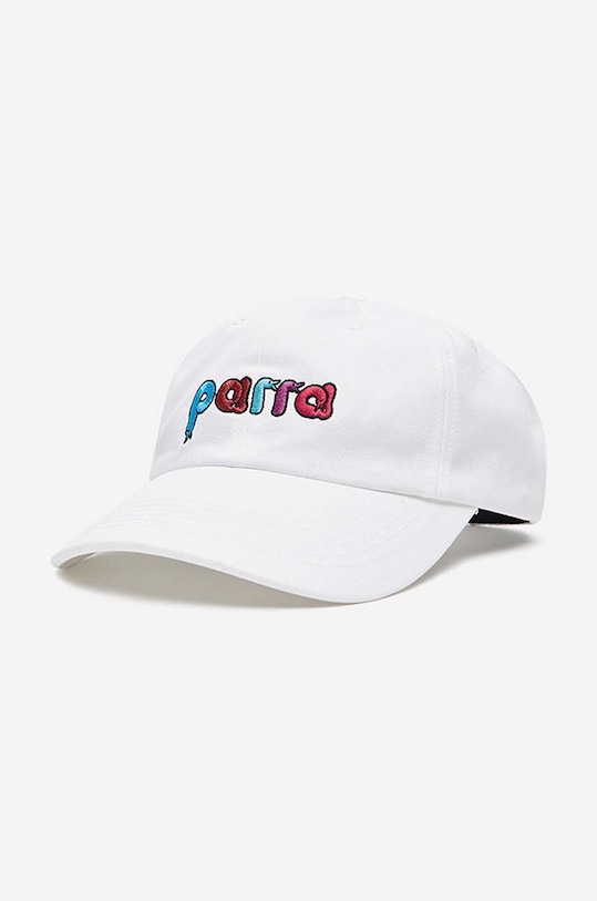by Parra cotton baseball cap Birdface Font 6 applique white 47440.WHITE