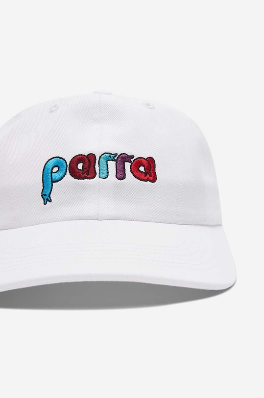 by Parra cotton baseball cap Birdface Font 6 white 47440.WHITE