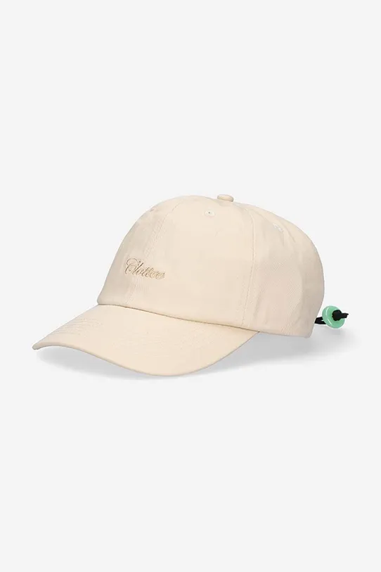 CLOTTEE czapka z daszkiem bawełniana Script Dad Cap CTCP6001.CREAM beżowy