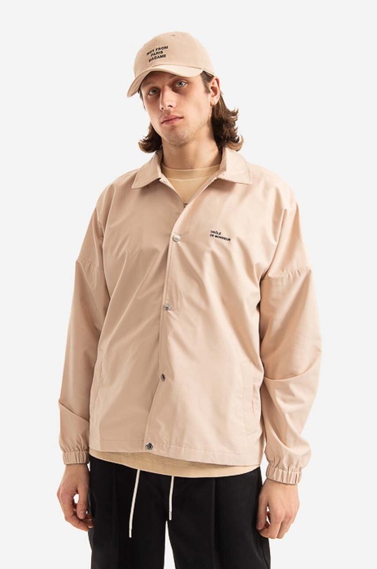 Drôle de Monsieur cotton baseball cap La Casquette Slogan PERM.PCAP2.BG beige AA00