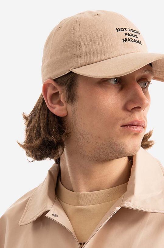 Drôle de Monsieur cotton baseball cap La Casquette Slogan PERM.PCAP2.BG