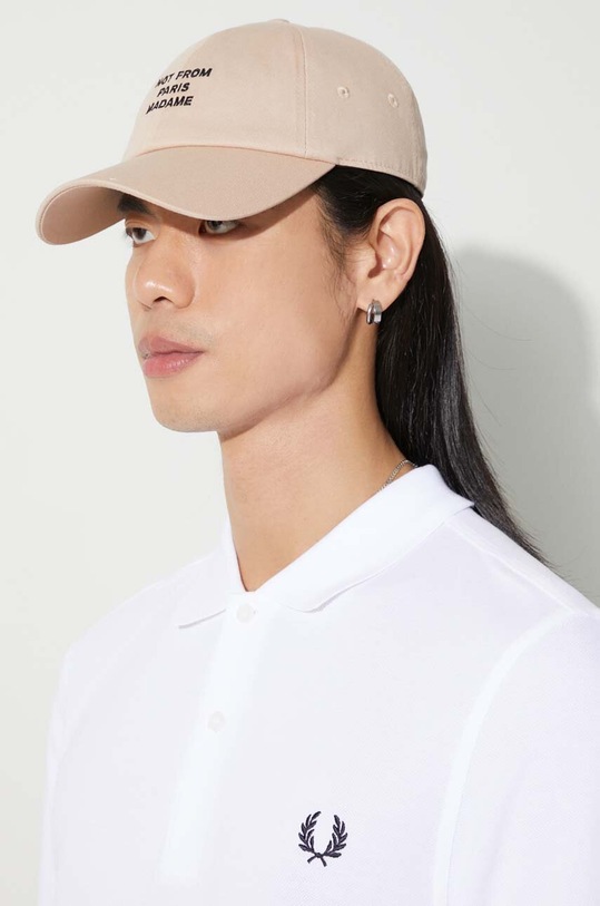 Drôle de Monsieur cotton baseball cap La Casquette Slogan PERM.PCAP2.BG