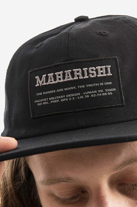 Maharishi cotton baseball cap Miltype 6-Panel Cap 9751.BLACK