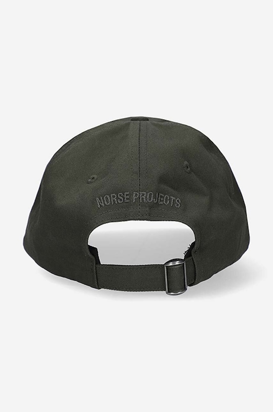 Norse Projects czapka z daszkiem bawełniana Twill Sports Cap N80.0001.8109 zielony AA00