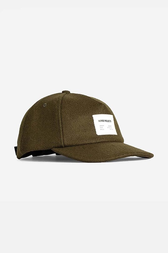 Norse Projects czapka z daszkiem wełniana