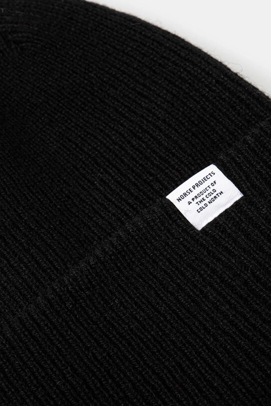 Norse Projects wool beanie Norse Projects Norse Beanie N95-0569 9999 N95.0569.9999 black AA00