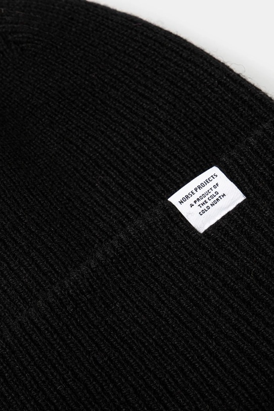 Norse Projects czapka wełniana Czapka Norse Projects Norse Beanie N95-0569 9999 N95.0569.9999 czarny AA00