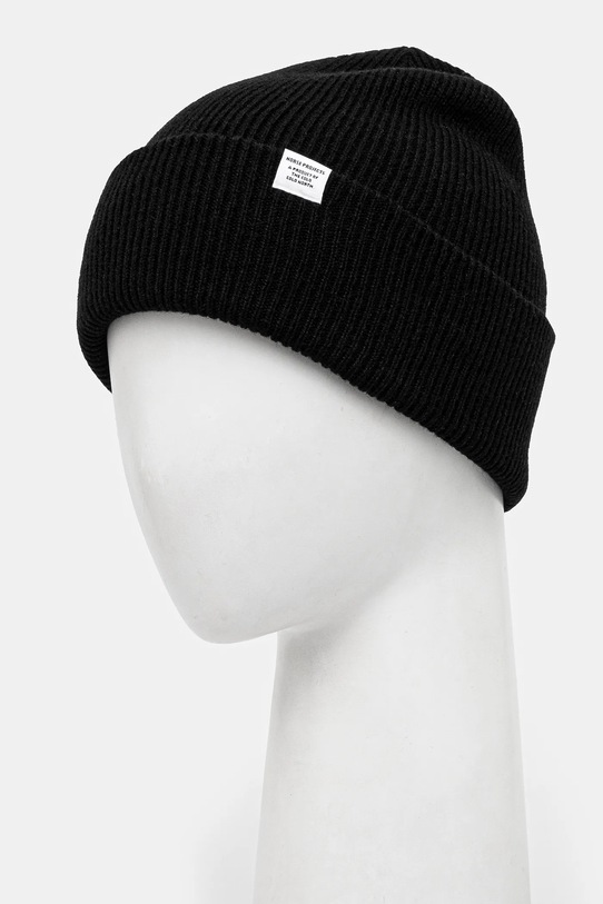 Akcesoria Norse Projects czapka wełniana Czapka Norse Projects Norse Beanie N95-0569 9999 N95.0569.9999 czarny