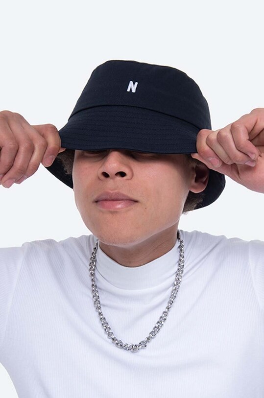 Norse Projects kapelusz bawełniany N80.0101.7004 granatowy AA00