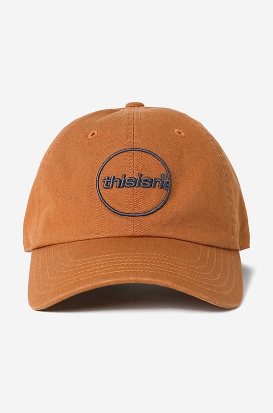 thisisneverthat șapcă de baseball din bumbac portocaliu TN221WHWBC03