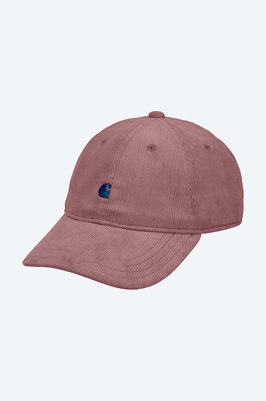 Carhartt WIP șapcă de baseball din catifea I028955.MALAGA.COR roz AA00