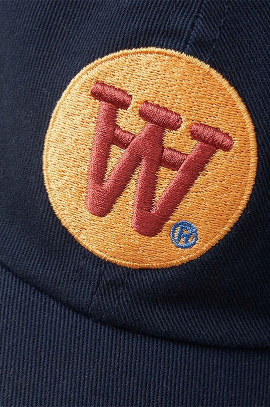 Wood Wood czapka z daszkiem bawełniana Eli Badge granatowy 10280800.7083