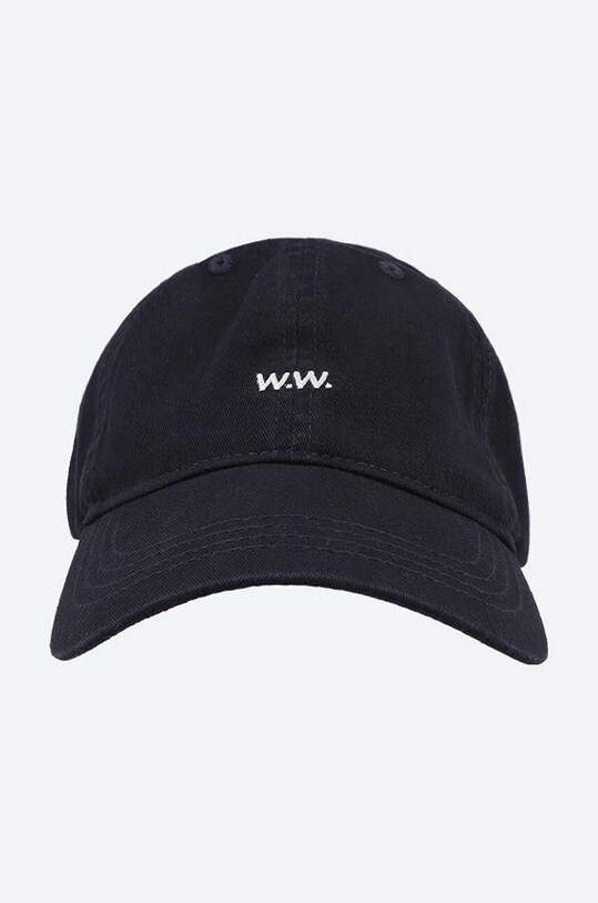 Wood Wood șapcă de baseball din bumbac Low profile twill cap 12110804.7083 bleumarin SS24