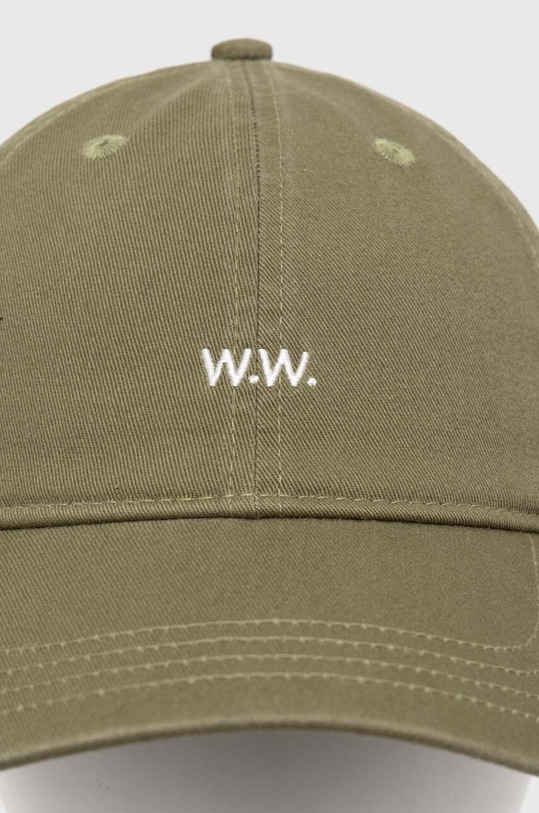 Bombažna bejzbolska kapa Wood Wood Low Profile 12110804.7083 zelena SS24