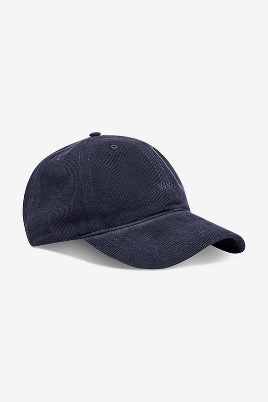 Wood Wood șapcă de baseball din catifea Low profile corduroy cap uni bleumarin 12130810.9016