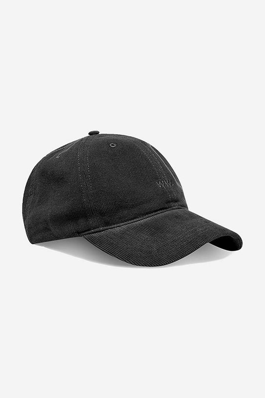 Wood Wood Low profile corduroy cap cotone nero 12130810.9016