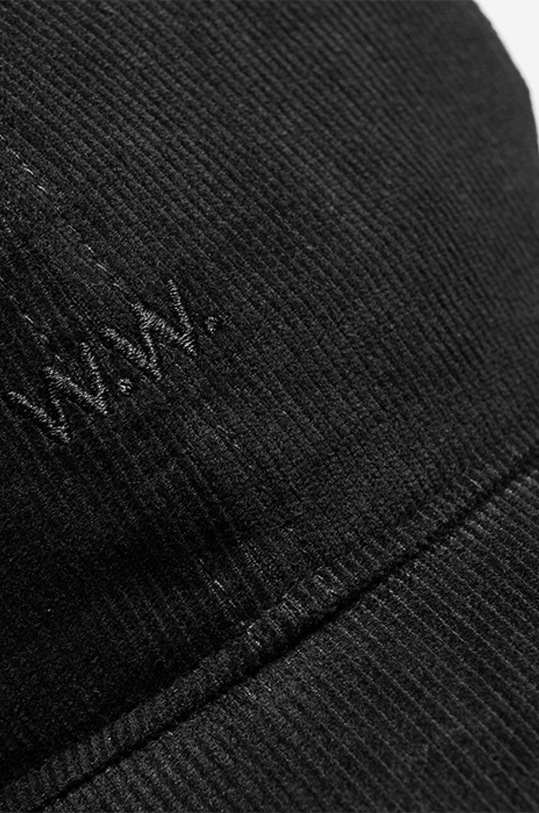 Wood Wood Low profile corduroy cap nero 12130810.9016
