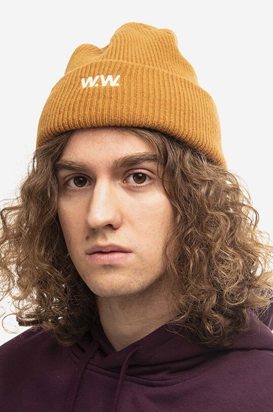 Akcesoria Wood Wood czapka wełniana Mande 12230811.9969 brązowy